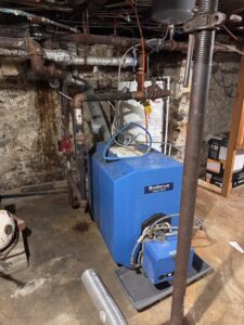 Oil to heat pump